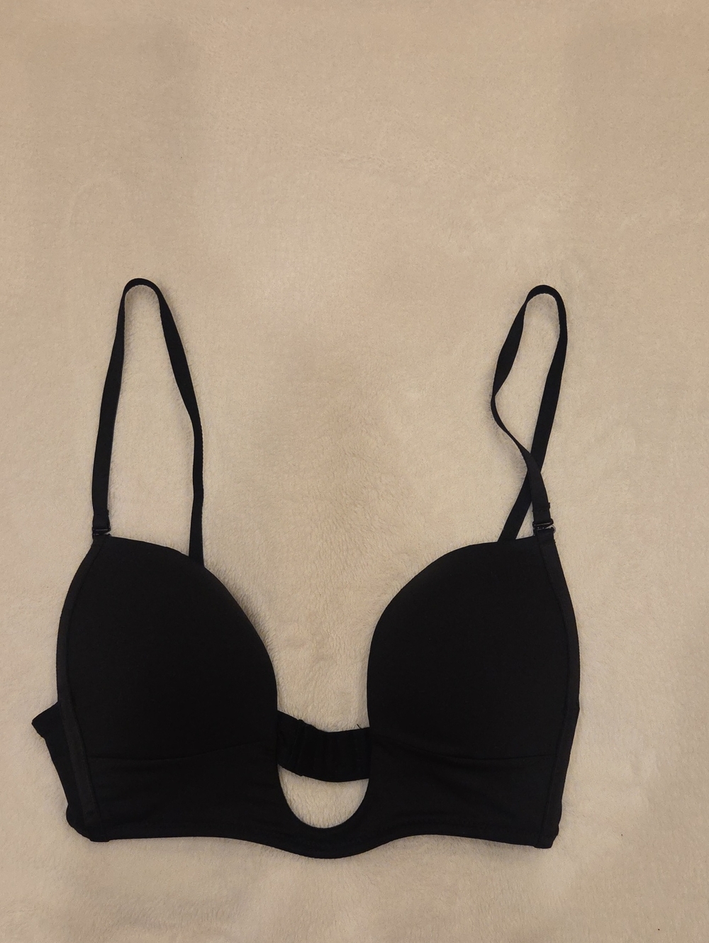 Low Back And Front Black Bra By Fashion Forms